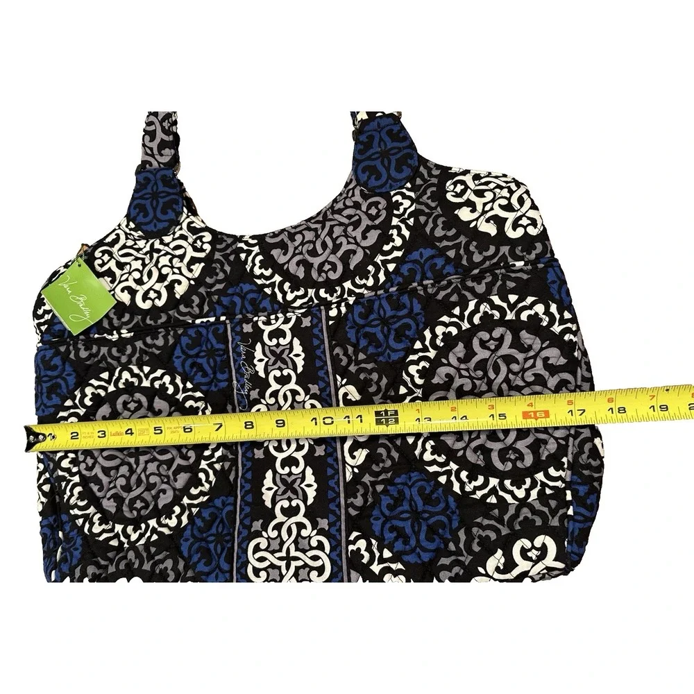 NEW Vera Bradley Blue‎ Canterberry Cobalt Retired Print Laptop Carryall Bag NWT